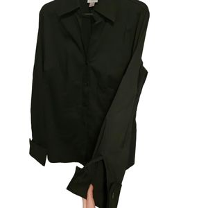 Black Worthington stretch button up